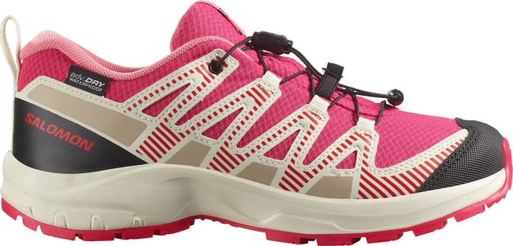 Salomon Kids' XA Pro V8 Waterproof Rouge Red/vanilla Ice/flamingo